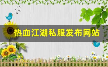 热血江湖sf发布网站：热血江湖私服发布网站 (10)