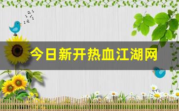 热血江湖师傅：今日新开热血江湖网(热血江湖最新动态)