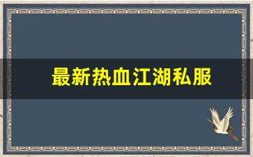 热血手游变态公益服发布网：最新热血江湖私服 (16)