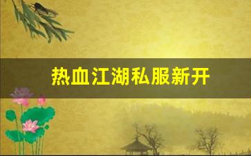 热血江湖私服新开
